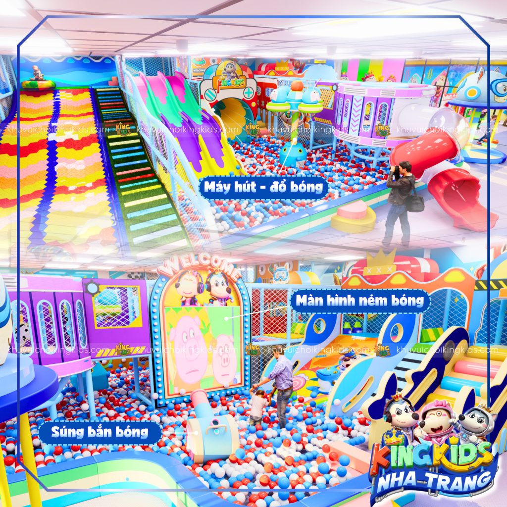 Các trò chơi tương tác bóng hấp dẫn của King Kids Nha Trang