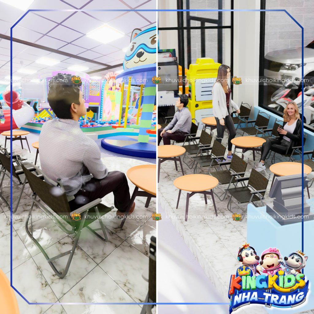 Góc cà phê tại khu vui chơi trẻ em Nha Trang - King Kids